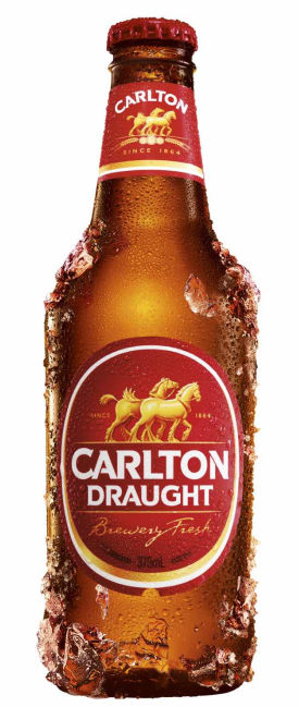 Carlton Draught bottle